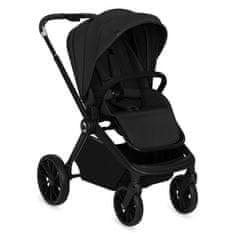 Lionelo Mika Plus 3v1 kombinirani otroški voziček, črn (Black Onyx)