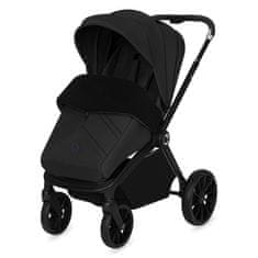 Lionelo Mika Plus 3v1 kombinirani otroški voziček, črn (Black Onyx)