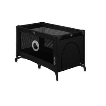 Lionelo Stefi potovalna posteljica, črna (Black Carbon)