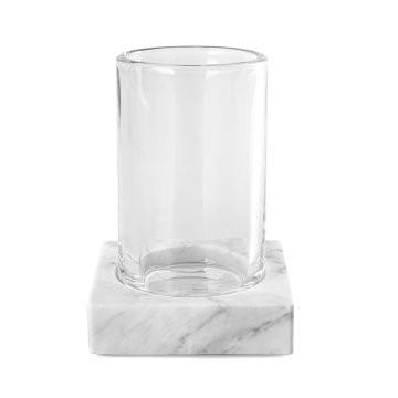shumee Kopalniški vrček Q-BATH PREMIUM DECOR 1520 iz kararskega marmorja in stekla
