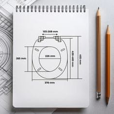 shumee NOTRANJOST POGONA NA VSA ŠTIRJA KOLESA 1977 Amargura MDF WC deska z mehkim zapiranjem, leseni vzorec