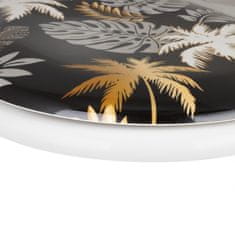shumee NOTRANJOST POGONA NA VSA ŠTIRINA 1998 Palmera straniščna deska z mehkim zapiranjem, duroplast, črna s palmami