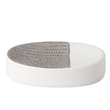 shumee NOTRANJOST AWD Posoda za milo Silvo 1389 bela srebrna keramična