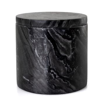 shumee Q-BATH PREMIUM DECOR 1527 kozmetična posoda črno-siv marmor