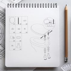 shumee FOXTROT 1969 straniščna deska z mehkim zapiranjem, duroplast, bela