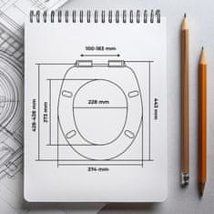 shumee FOXTROT 1969 straniščna deska z mehkim zapiranjem, duroplast, bela