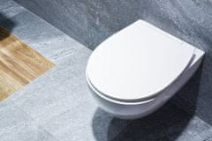 shumee Mehko zapiranje, odstranljiva straniščna deska AWD INTERIOR 1443 Bolero duroplast bela