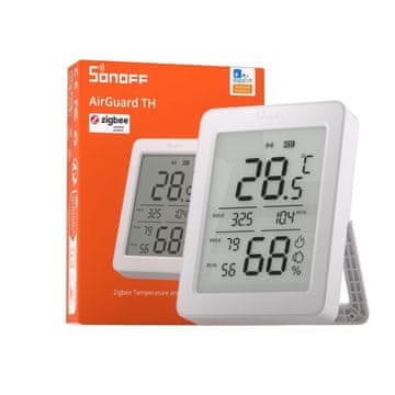 Sonoff SONOFF AirGuard TH SNZB-02DR2 – 3,6" LCD – Zigbee senzor temperature in vlažnosti z LCD 3,6"