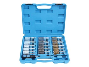 SATRA Ročne krtače za čiščenje gredi injektorjev, jeklo, medenina in najlon, 38 kosov - MD-S-BK38X