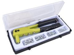 Extol Craft Klešče za zakovice + komplet zakovic, 60 kosov, za slepe zakovice 2,4-3,2-4,0-4,8 mm iz Al materiala, 7532