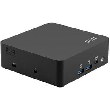 MSI Mini namizni računalnik Cubi NUC AI 1UMG-073BEU Core Ultra 7 / 16GB / 1TB SSD / Wi-Fi 6E + BT / 2x2.5Gbps / Windows 11 Pro (črn)