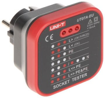 shumee UT-07A-EU UNI-T TESTER VTIČNIC