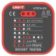 shumee UT-07A-EU UNI-T TESTER VTIČNIC