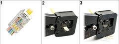 ZAŠČITENI MODULARNI VTIČ RJ45T-ZAŠČITNI*P100 TIP EZ