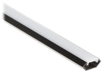 shumee PROFIL S SEBUNARJEM ZA LED TRAKOVE PR-LED/CB/2M KOTNI ČRNI