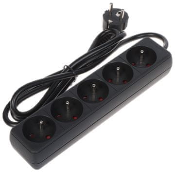 shumee RAZDELILNIK PR-1,5M-5G/B (5 VTIČNIC) 1,3 m