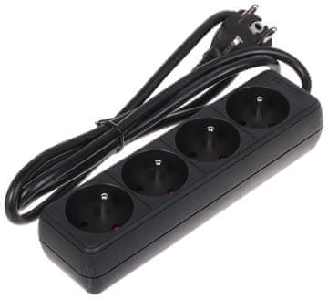 shumee RAZDELILNIK PR-1,5M-4G/B (4 VTIČNICE) 1,3 m