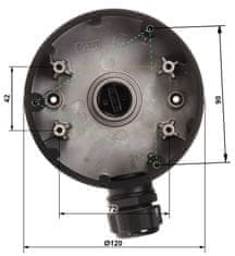 Hikvision DS-1280ZJ-DM46(ČRNA) NOSILEC ZA KAMERO