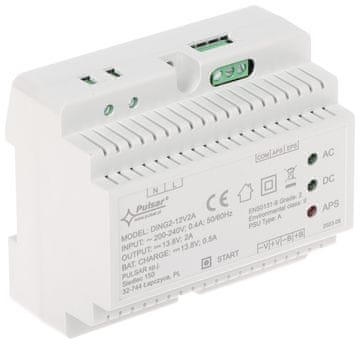 shumee DING2-12V2A PULSAR PREKLOPNI NAPAJALNIK Z VMESNIM ZAPORNIKOM