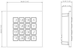 Dahua MODUL TIPKOVNICE VTO4202FB-MK ZA MODUL VTO4202FB-P-S2