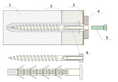Bolt RAZŠIRILNI VTIČ JPK-12X300/M5