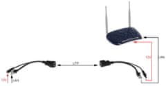 NAPAJALNI ADAPTER S ZVITIM PARICAMI POE-UNI-B