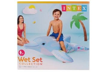 Intex Napihljiv delfin z ročaji 175x66cm v škatli
