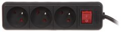 RAZDELILNIK PR-1,5M-3G-SW/B (3 VTIČNICE) 1,3 m