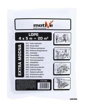 shumee FOLIJA ZA SLIKARSKI MOTIV EXTRA MOČNA 4X5M 60 MIKRONOV