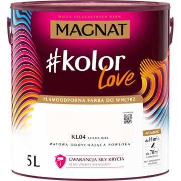 Magnat #kolorLove KL04 sivo bela 5L BS