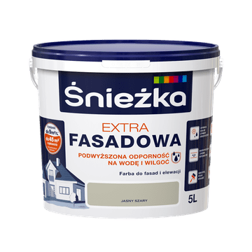 shumee ŚNIEŻKA EXTRA FASADNA BARVA SVETLO SIVA 5L