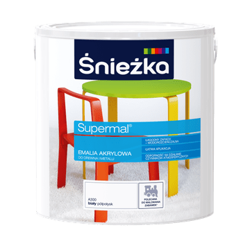 shumee SUPERMAL AKRILNI EMAJL ZA LES IN KOVINO A300 BELA POLSIJOČA 2,5 L