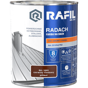 shumee Rafil Radach rdeči oksid RAL3009 polmat