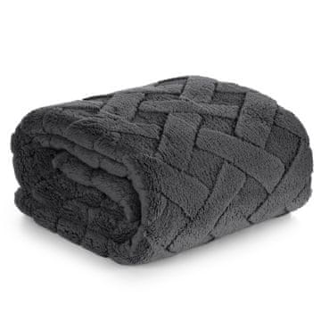 shumee EUROFIRANY PREVLEKA ZA ODEJO FLANO D91 CARO VZOREC 150X200 CM JEKLO