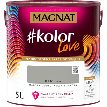 Magnat #kolorLove KL18 siva 5L BS