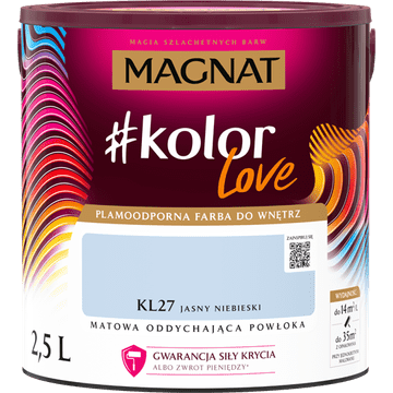 shumee MAT ZRAČNA LATEKSNA BARVA MAGNAT #kolorlove svetlo modra KL27 2,5 l