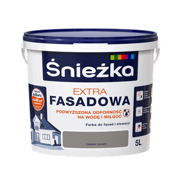 shumee ŚNIEŻKA EXTRA FASADNA BARVA TEMNO SIVA 5L