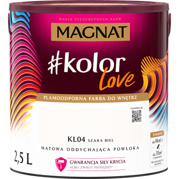 Śnieżka Magnat #kolorLove KL04 sivo bela 2,5 l