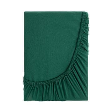 shumee EUROFIRANY RJUHA Z NASTAVLJIVIM TEKSTUROM, BOMBAŽNA, OSNOVNA, 100X200X30CM, STEKLENIČNO ZELENA