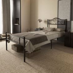 Homestar Postelja 95x211x106 cm Črna