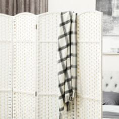 Homestar Prostorilni pregradni zaslon 4-panelni zložljiv 160x16x170 cm bel