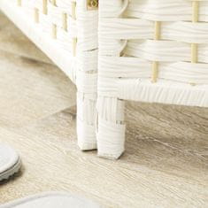 Homestar Prostorovni delilnik 4-panelni zložljiv 180x17x180 cm bel