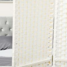 Homestar Prostorilni pregradni zaslon 4-panelni zložljiv 160x16x170 cm bel