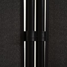 Homestar Prostorilni razdelilnik 3-panelni zaslon za zasebnost 253x182x50 cm črn