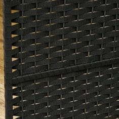 Homestar Prostorilni razdelilec 6 panelov zložljiv 240x16x170 cm črn