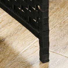 Homestar Prostorilni razdelilec 6 panelov zložljiv 240x16x170 cm črn