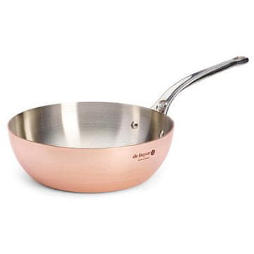 de Buyer Ponev 6236.24 PRIMA MATERA, deep, copper, stainless steel handle, diameter 24 cm, height 8.2 cm, weight 2.75 kg