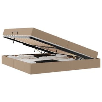 Vidaxl Postelja z dodatnim prostorom za shranjevanje in vzmetnico 2 pcs