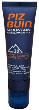 Piz Buin Krema za sončenje SPF 30 in balzam za ustnice SPF 30 2 v 1 (Mountain Combi "2 v 1" krema za sončenje in šminka) 20 ml + 2,3 ml