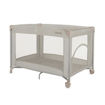 Lionelo Amelie potovalna otroška posteljica, bež (Beige Sand)